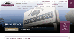 Desktop Screenshot of pacificmotorservice.com