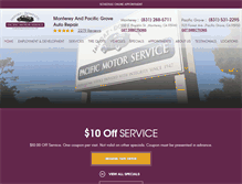 Tablet Screenshot of pacificmotorservice.com